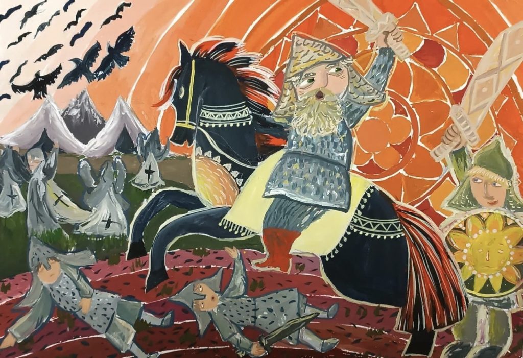 Выставка "Образ защитника Отечества в произведениях молодых художников": живопись