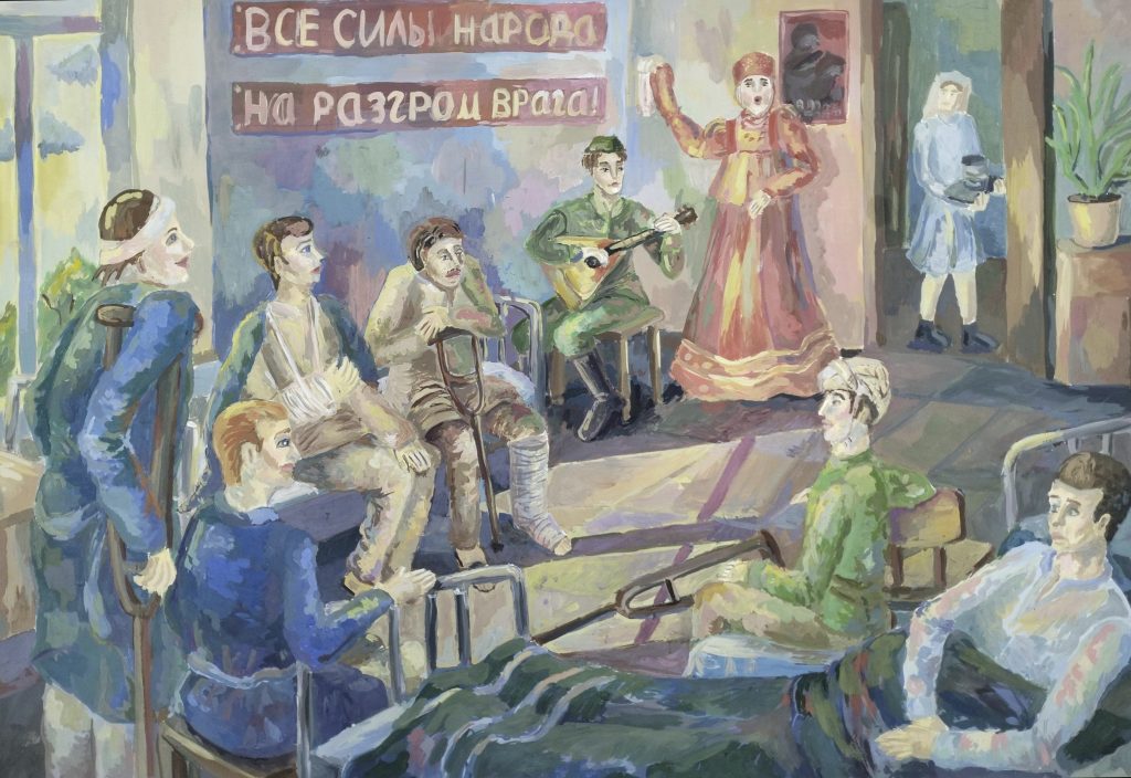Выставка "Образ защитника Отечества в произведениях молодых художников": живопись