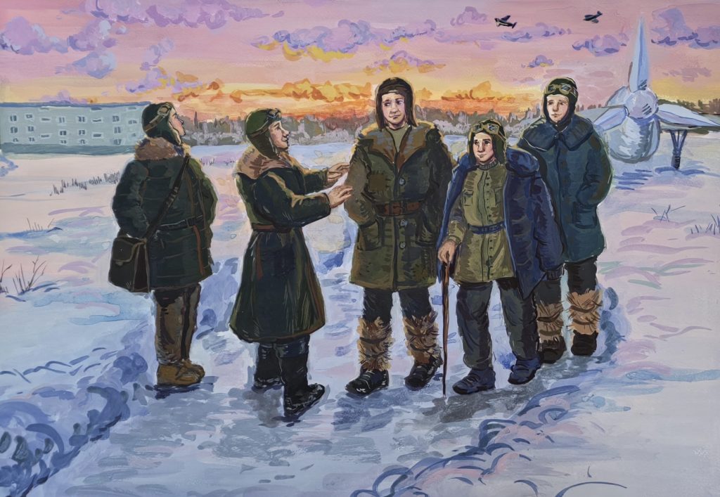 Выставка "Образ защитника Отечества в произведениях молодых художников": живопись