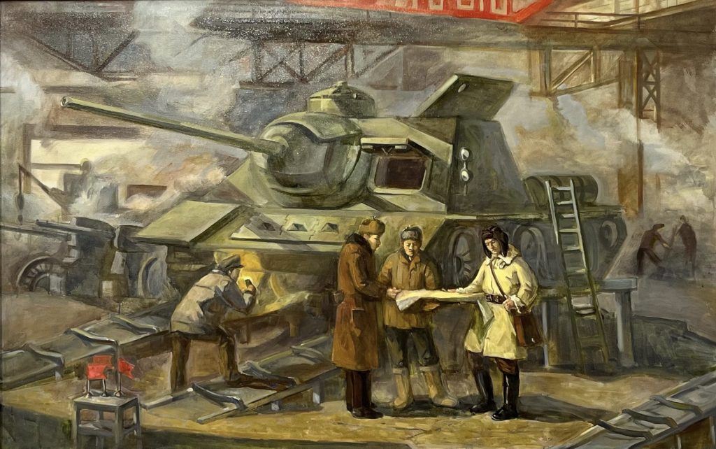 Выставка "Образ защитника Отечества в произведениях молодых художников": живопись