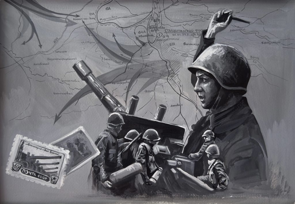 Выставка "Образ защитника Отечества в произведениях молодых художников": графика