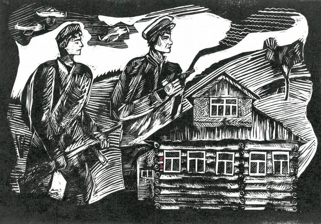 Выставка "Образ защитника Отечества в произведениях молодых художников": графика